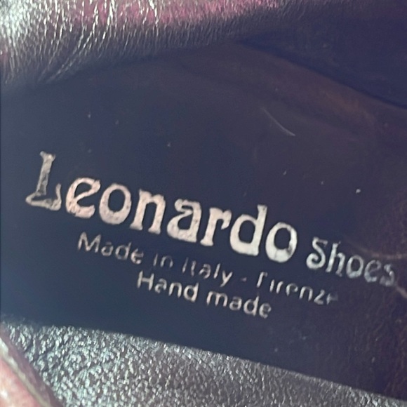 LEONARDO shoes, Women's ankle boot with medium‎ heel in anaconda skin, size 9 US - Picture 9 of 11